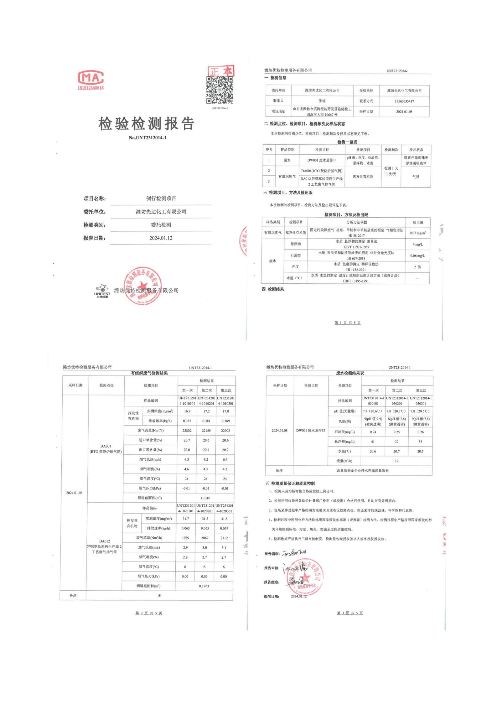 2024骞存綅鍧婂厛杈惧寲宸ユ湁闄愬叕鍙革紙绗竴瀛ｅ害锛夌幆澧冧繚鎶や俊鎭叕绀篲04.jpg